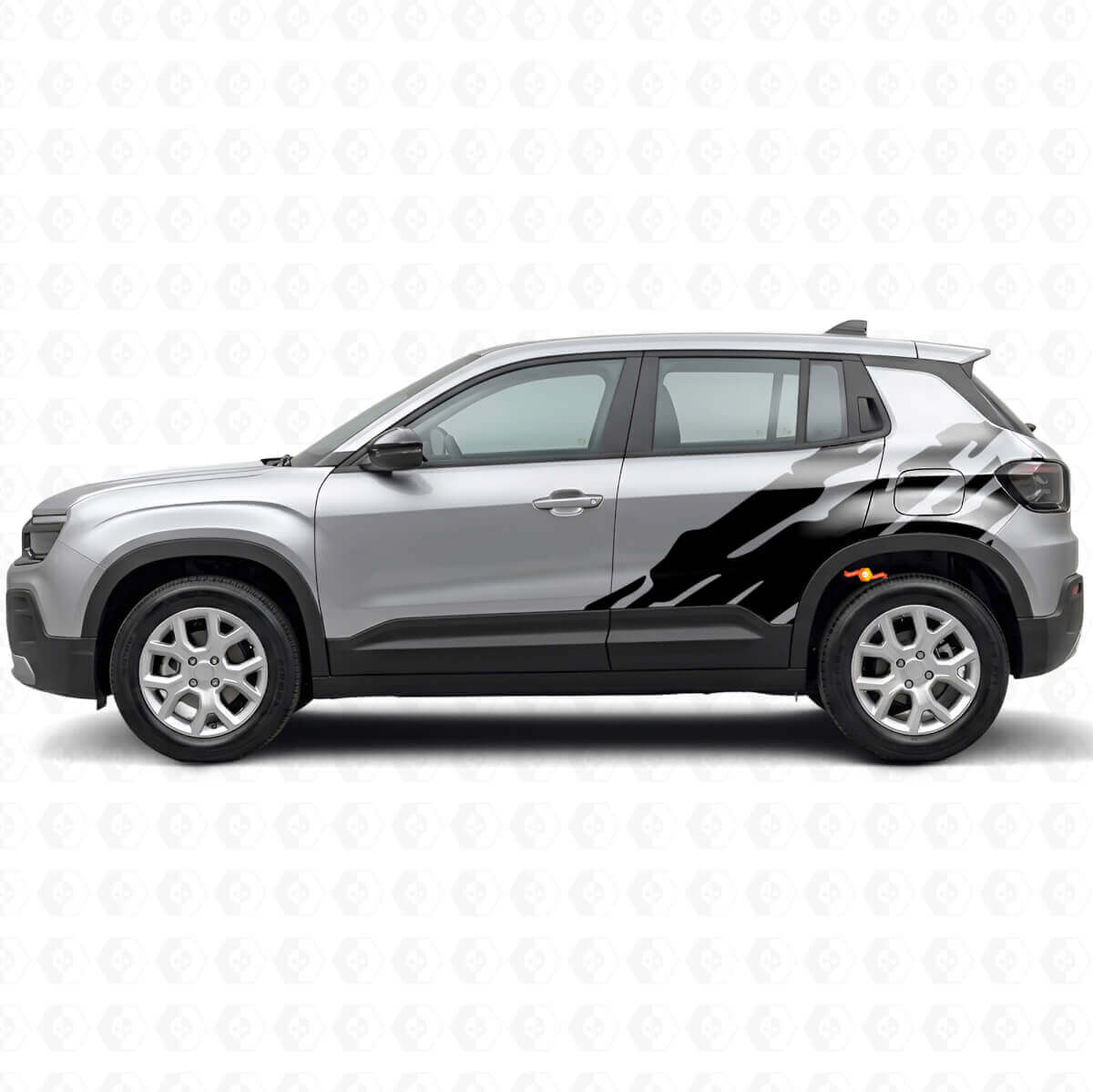 Adesivo laterale in vinile con grafica schizzi di fango per Jeep Avenger 2023+