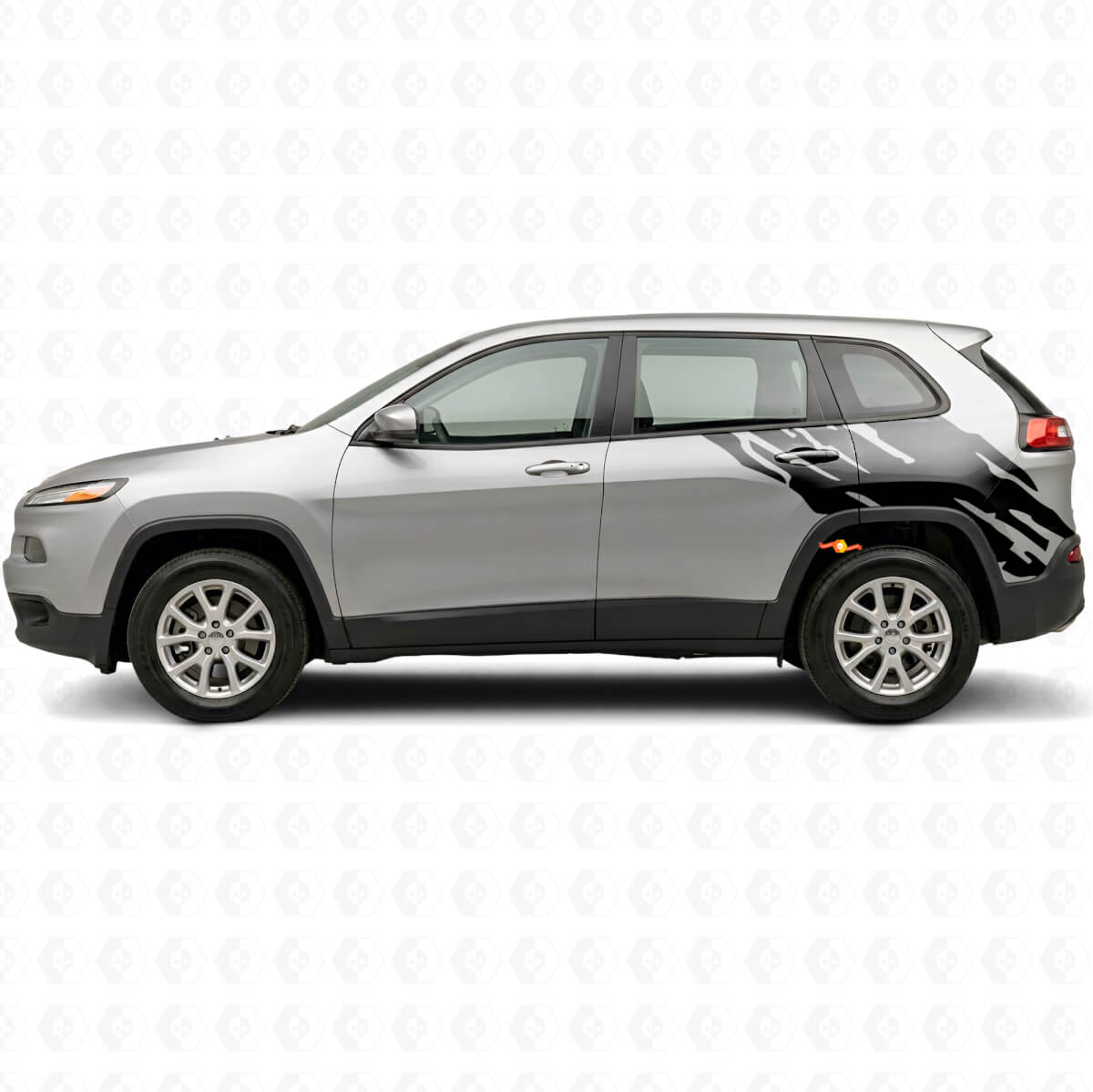 Adesivo in Vinile Grafica Spruzzi di Fango Laterale Posteriore per Jeep Cherokee KL 2013-2023