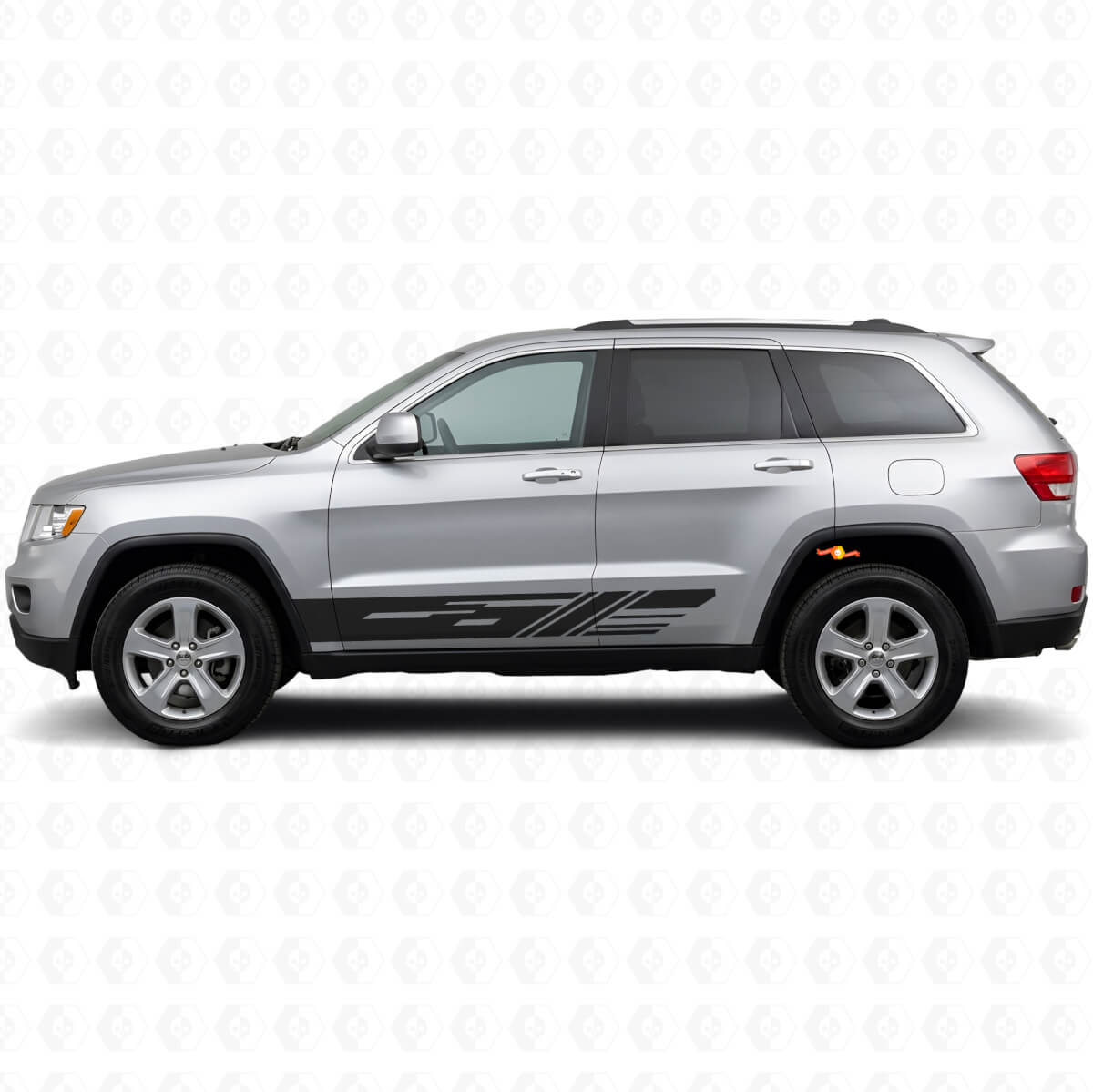 Kit di Adesivi Laterali Decorati in Vinile per Jeep Grand Cherokee 2011-2021