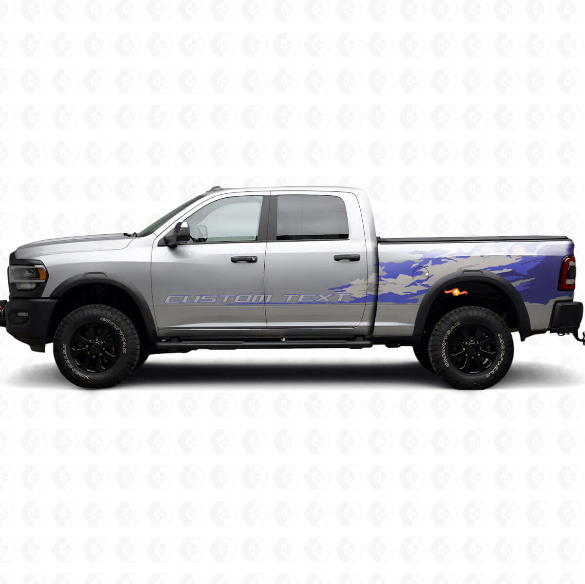 Kit personalizzato di adesivi in vinile laterali parafango per Dodge Ram 2013–2020