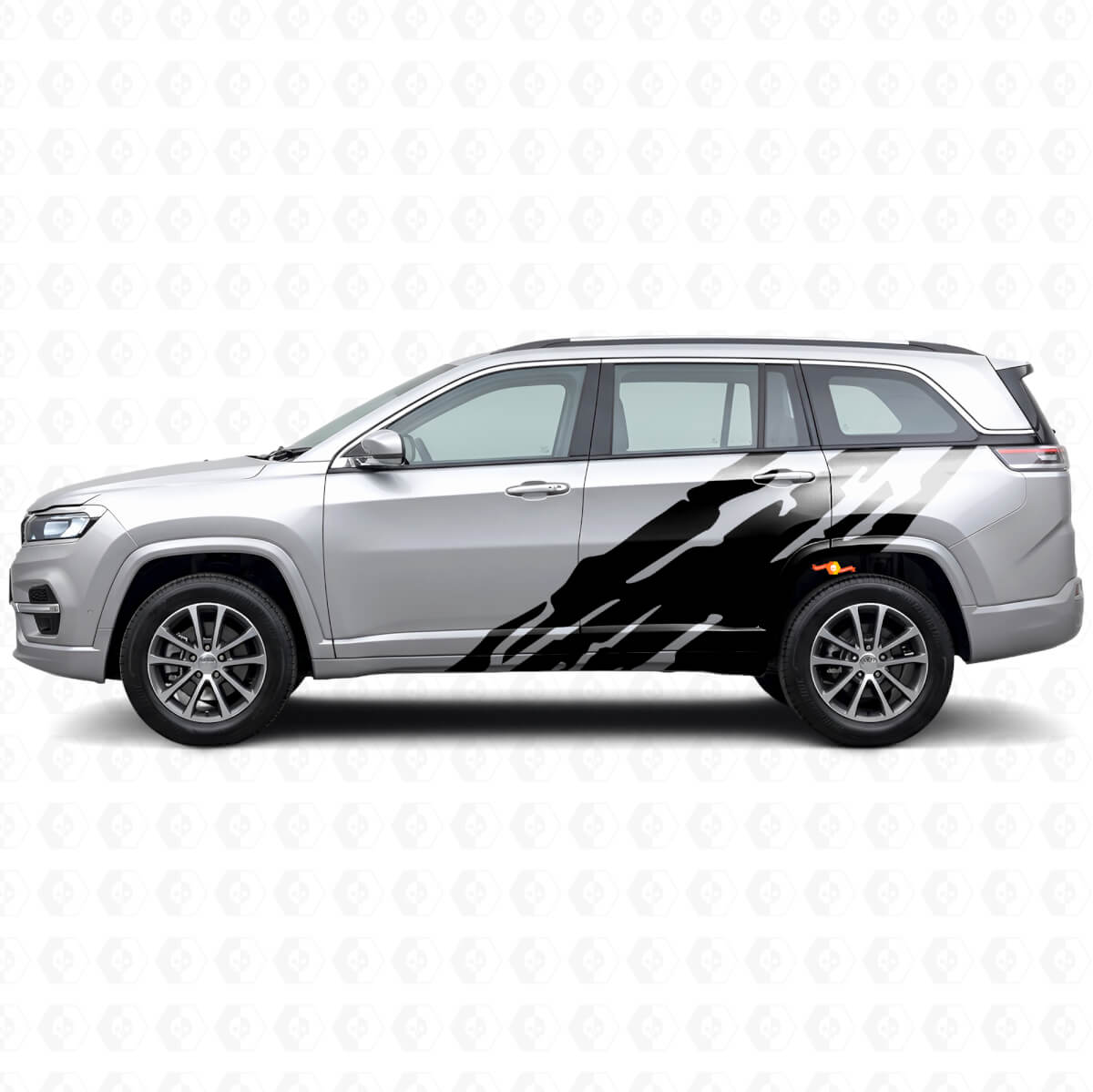 Adesivo Vinile Grafico Paraspruzzi Laterale per Jeep Commander Meridian 2021+