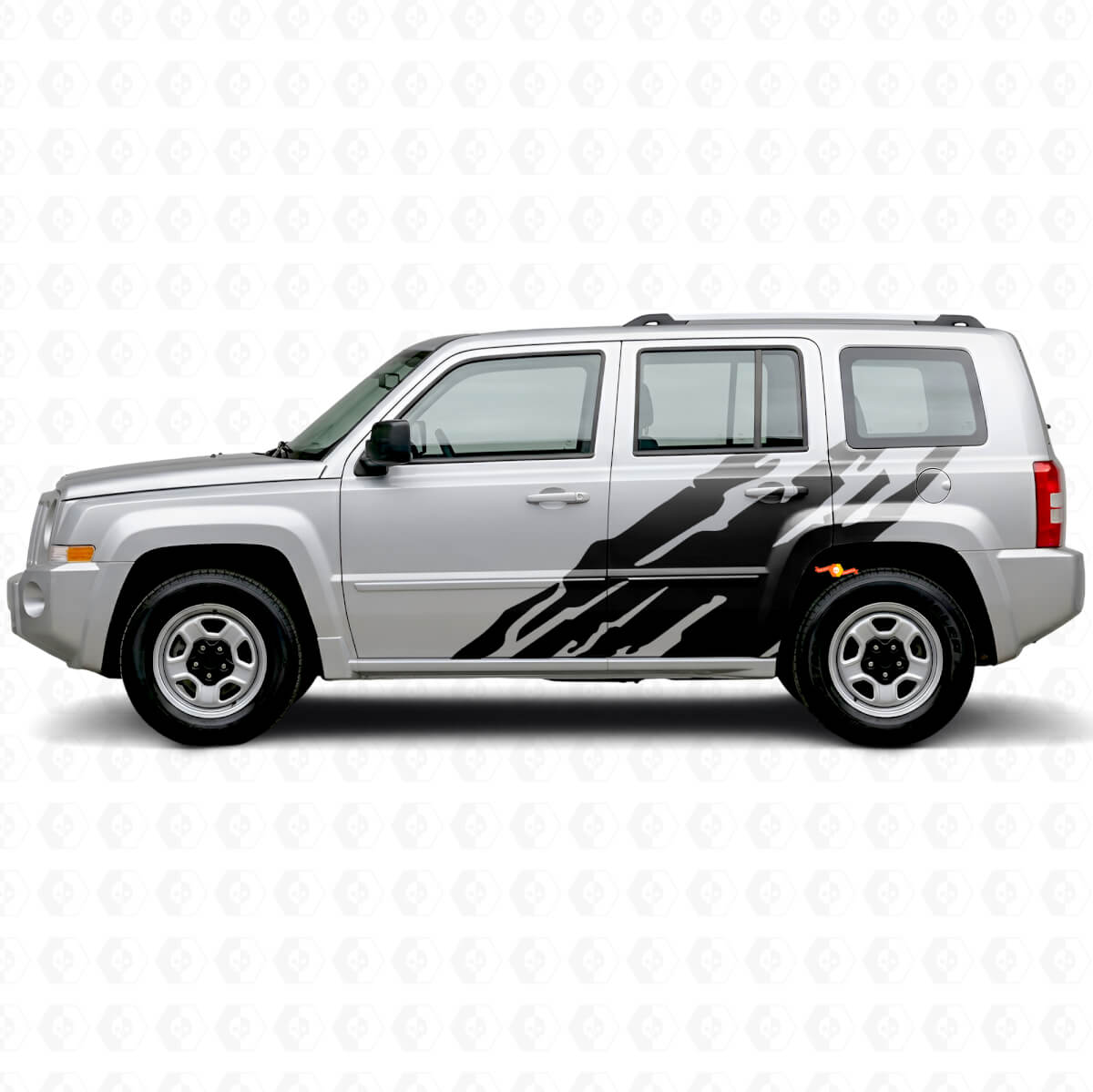 Adesivo laterale in vinile grafico splash fango per Jeep Patriot 2007-2017