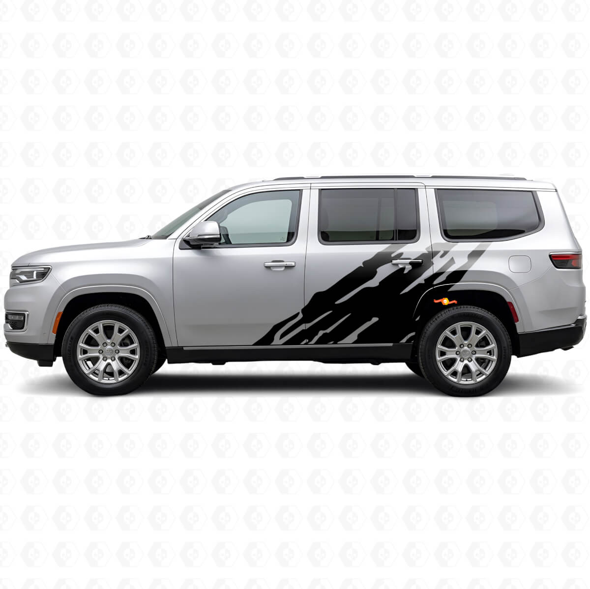 Adesivo in vinile laterale grafica schizzi di fango per Jeep Wagoneer 2022+