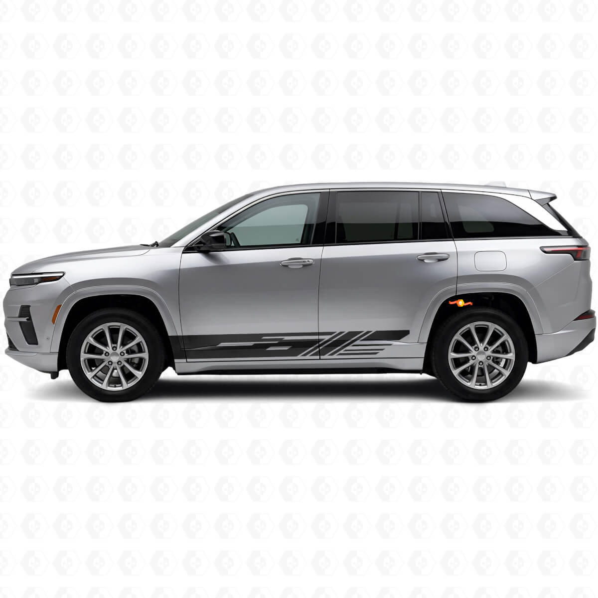Adesivo in Vinile con Strisce Laterali Decorate per Jeep Wagoneer S 2024+