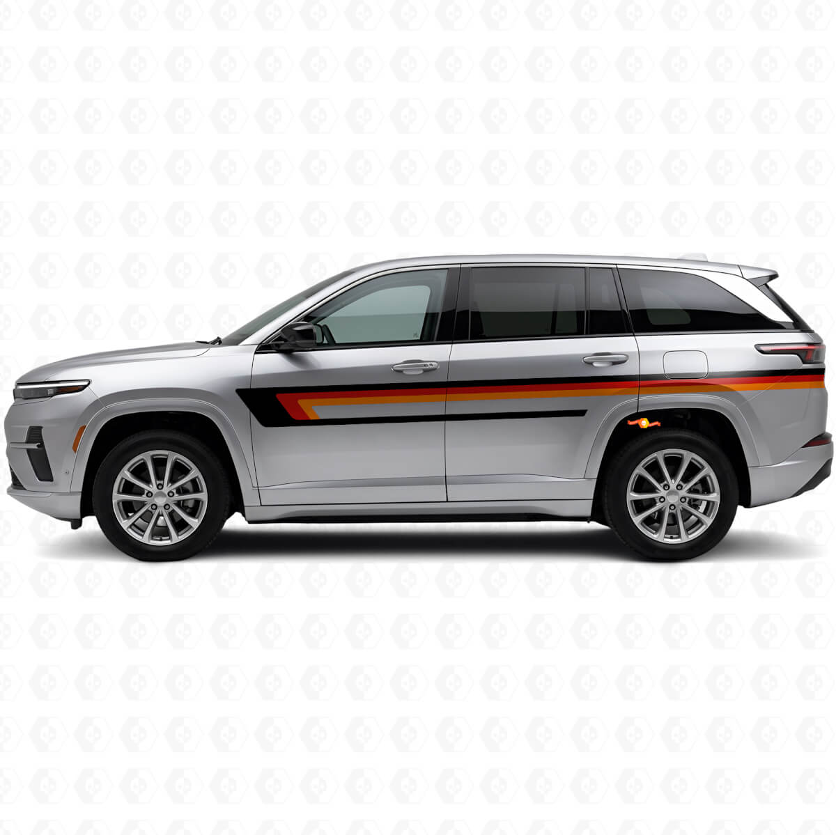 Adesivo Vinile Laterale a Triple Strisce per Jeep Wagoneer S 2024+