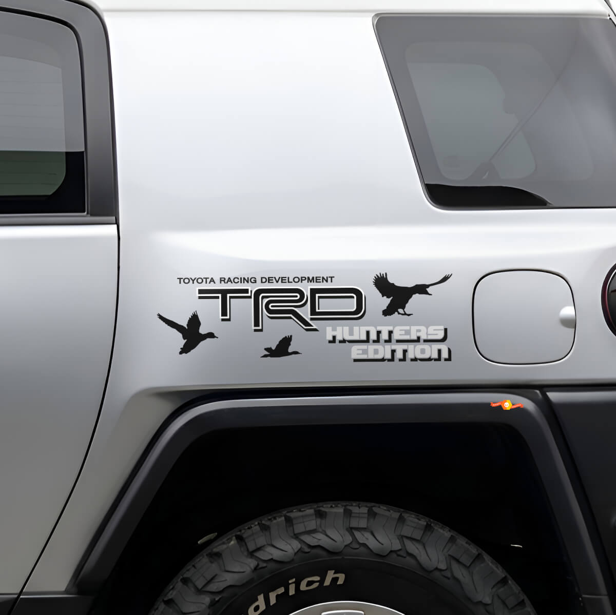 Adesivi laterali in vinile TRD Hunters Edition per Toyota FJ Cruiser