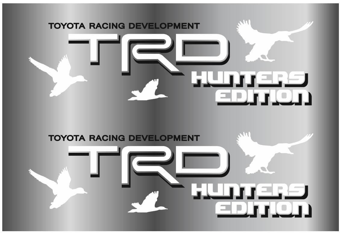 Coppia di Adesivi Laterali Stile TRD Hunters Edition per Toyota FJ Cruiser