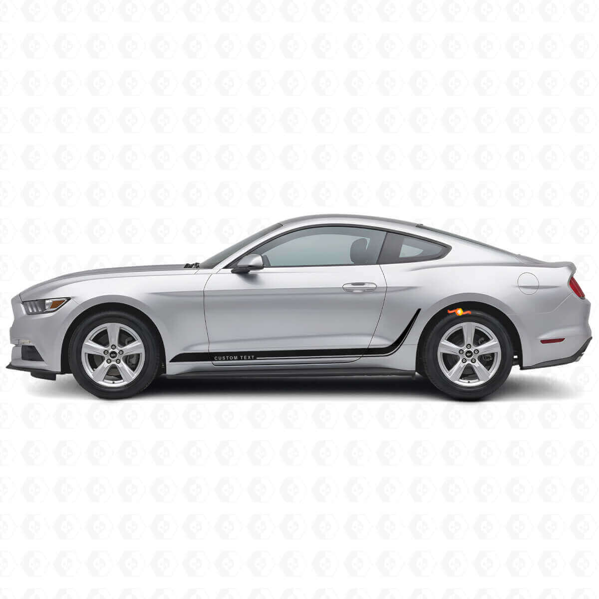 Strisce decorative personalizzate Adesivo laterale in vinile per Musclecar Mustang