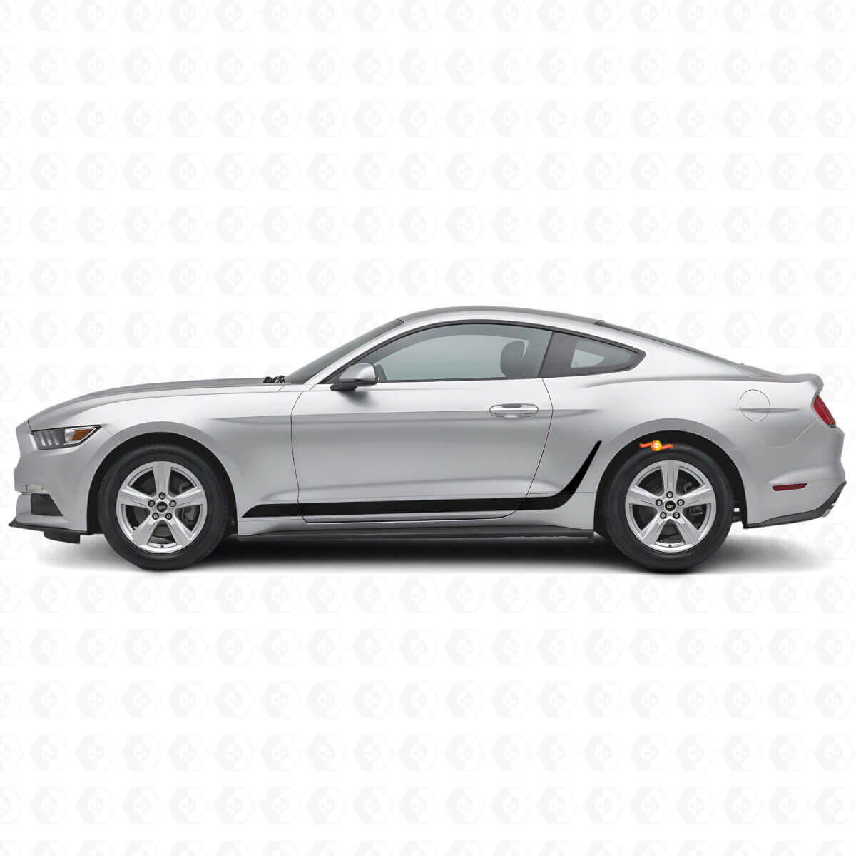 Kit di adesivi laterali a strisce decorate per Musclecar Mustang