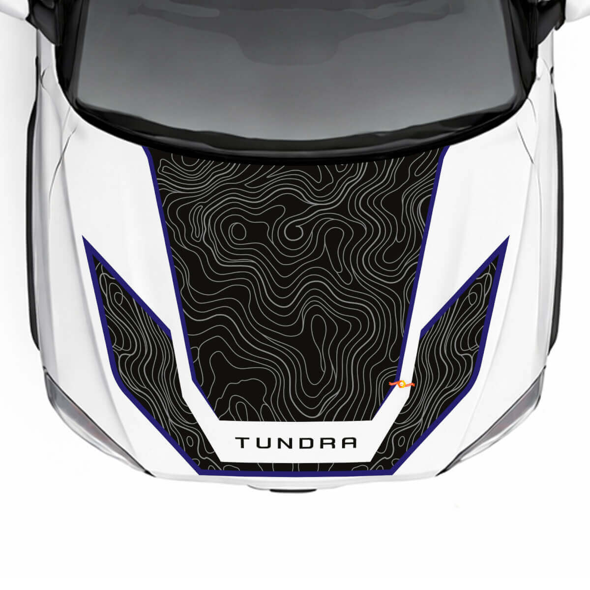 Adesivo in Vinile Kit Completo Mappa Topografica per Toyota Tundra Hybrid 2023