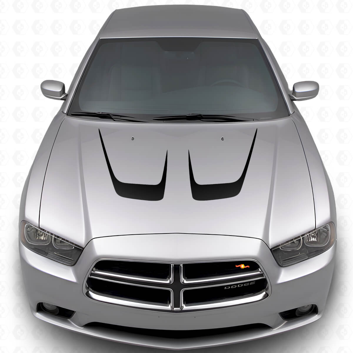 Kit di Adesivi in Vinile per Cofano Doppia Curvatura per Dodge Charger 2011-2014