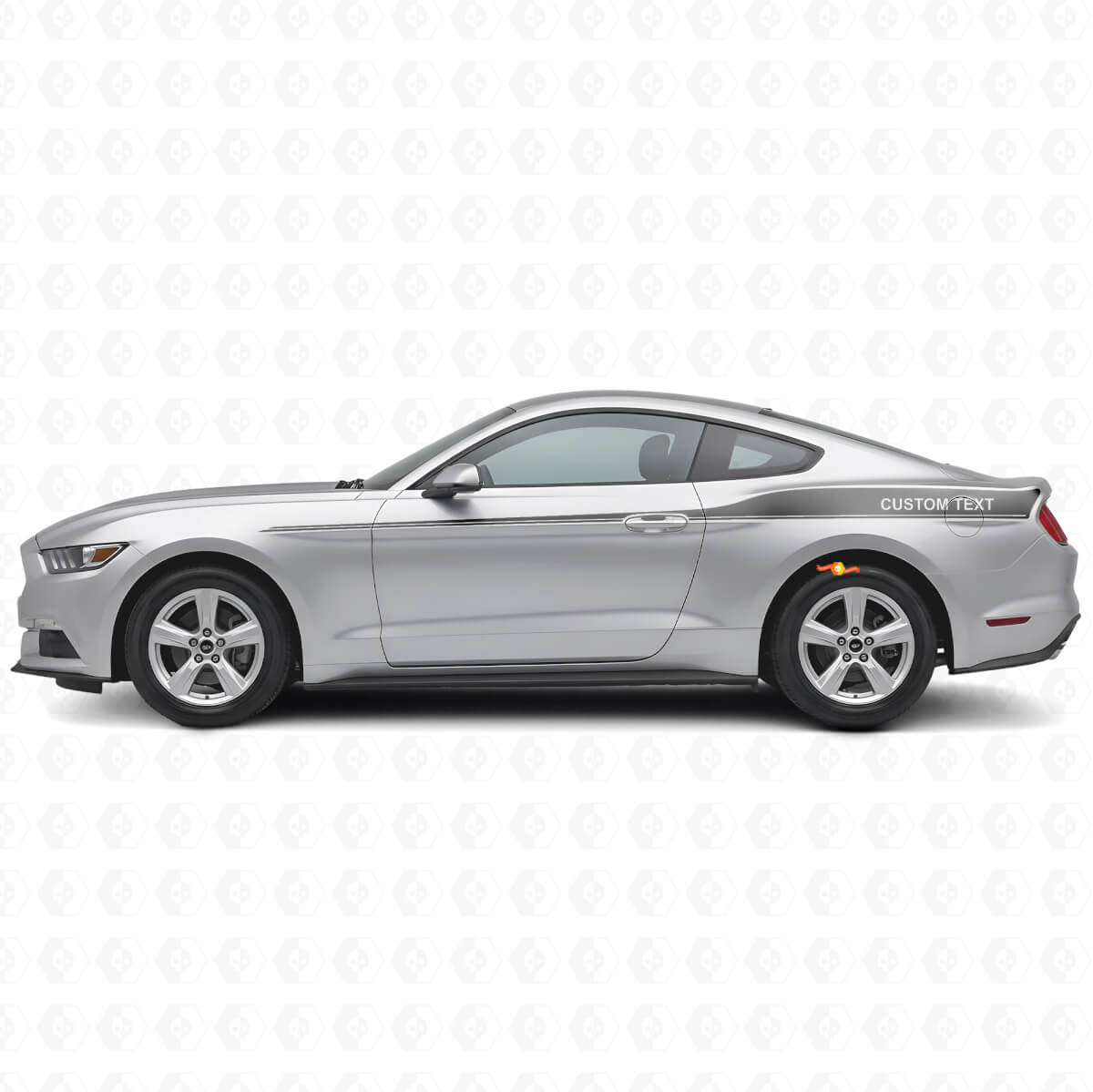 Kit di Adesivi in Vinile Decorati Personalizzati per Strisce Laterali per Musclecar Mustang 2015-20