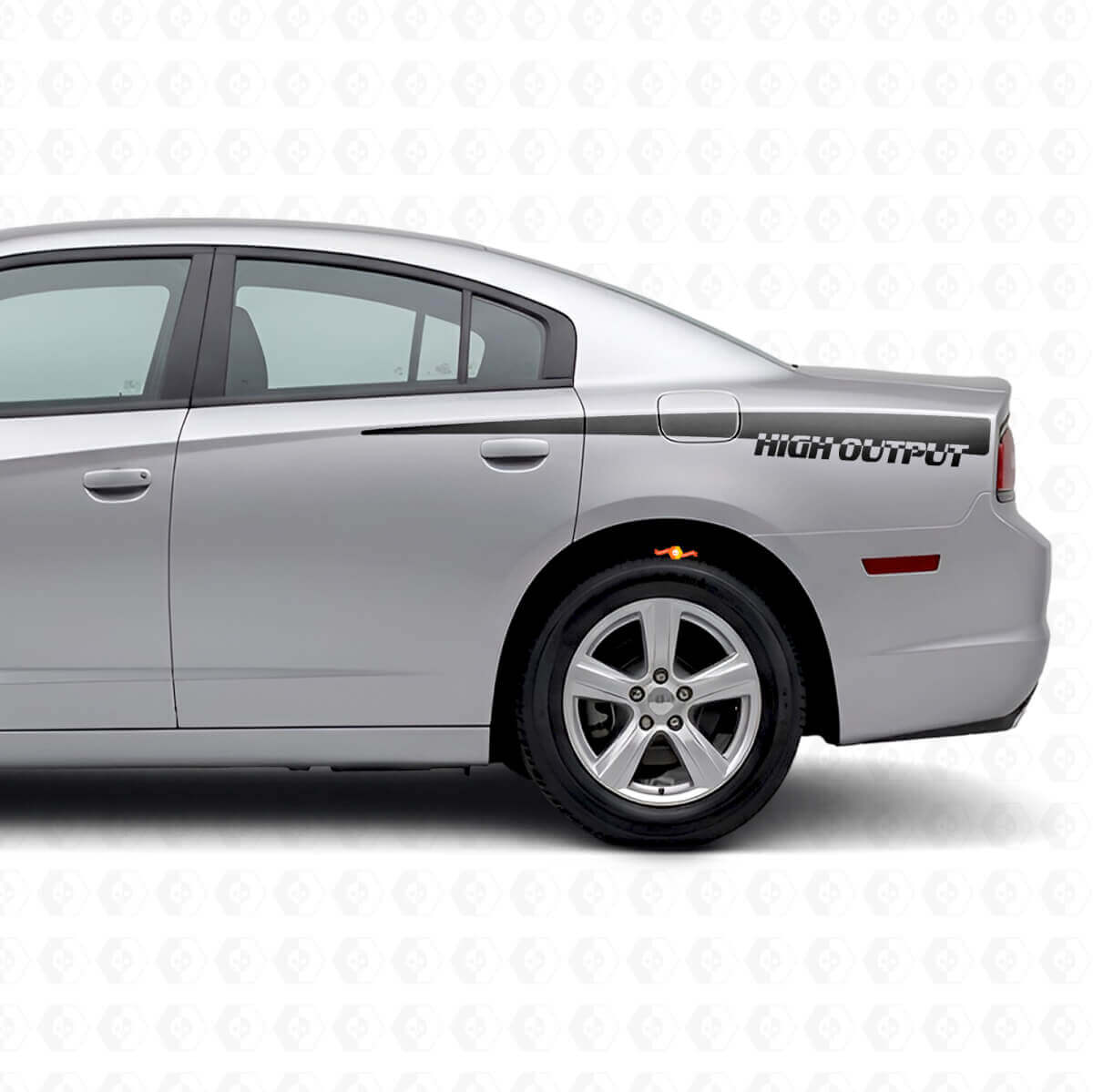 Adesivo in vinile strisce laterali High Output per Dodge Charger 2011-2014
