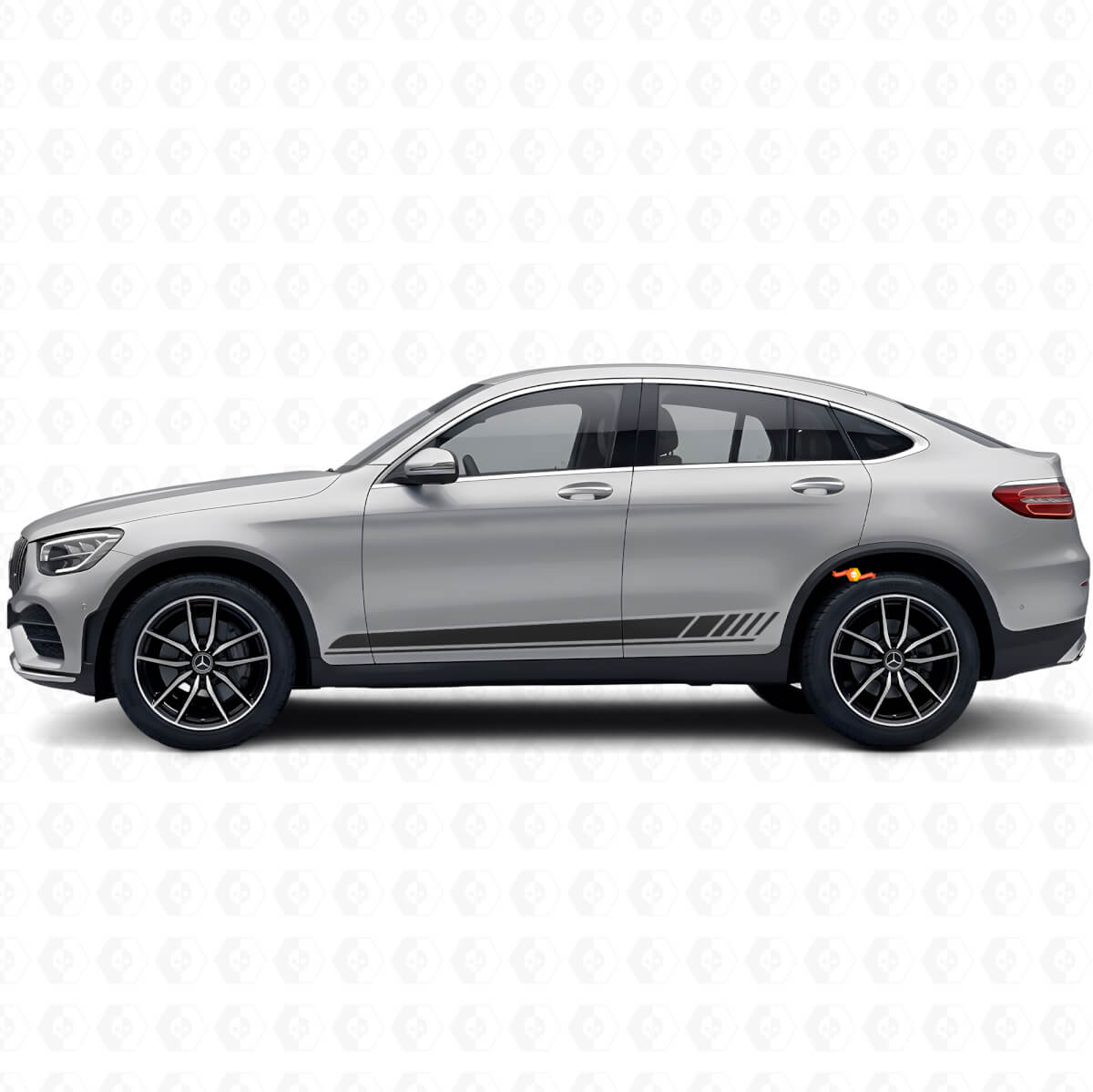 Adesivo in Vinile con Strisce Laterali Stile Racing per Mercedes-Benz AMG GLC-Class C253