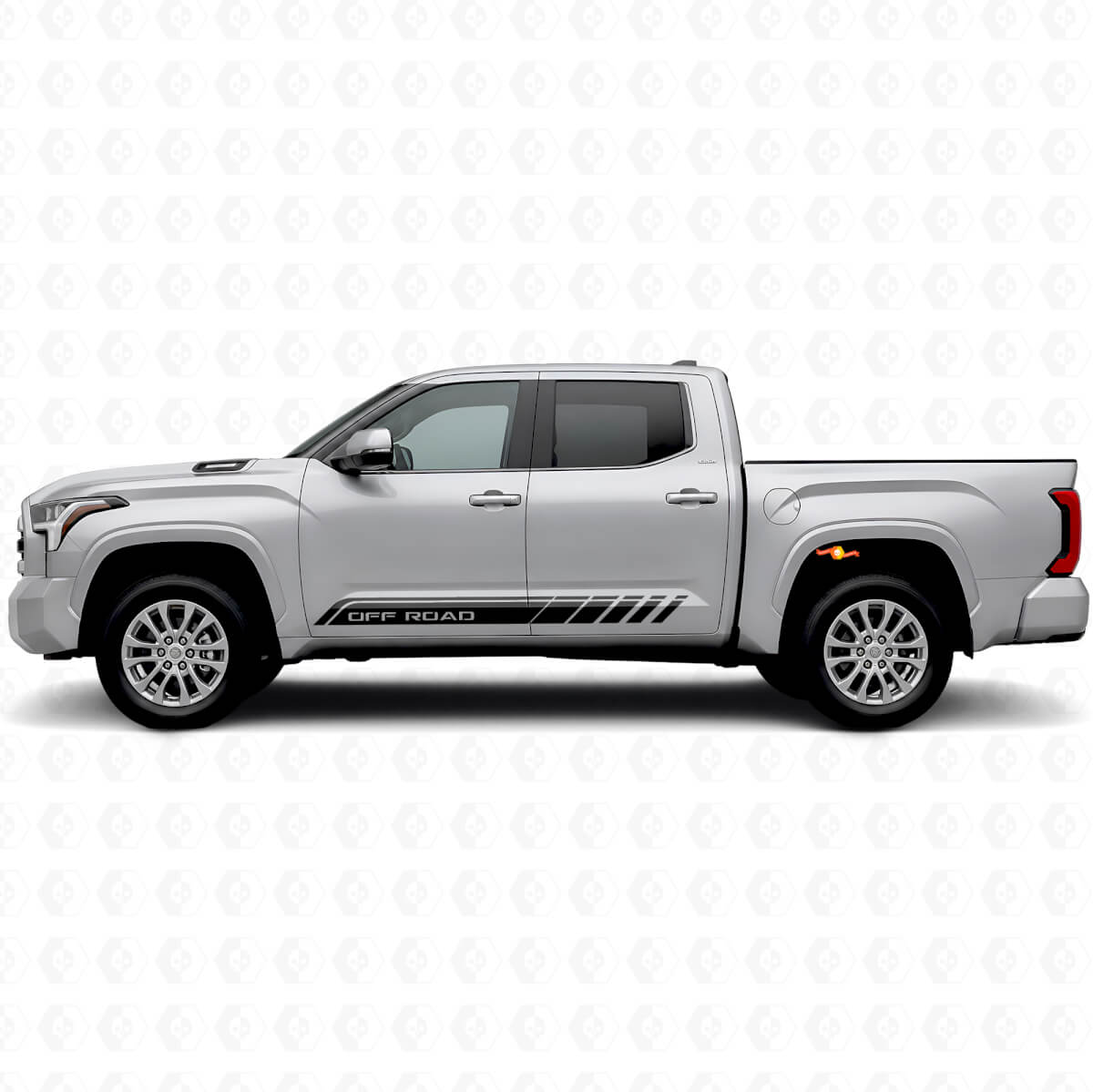 Adesivo in vinile con scritta Off Road per modanature sottoporta Toyota Tundra 2022+