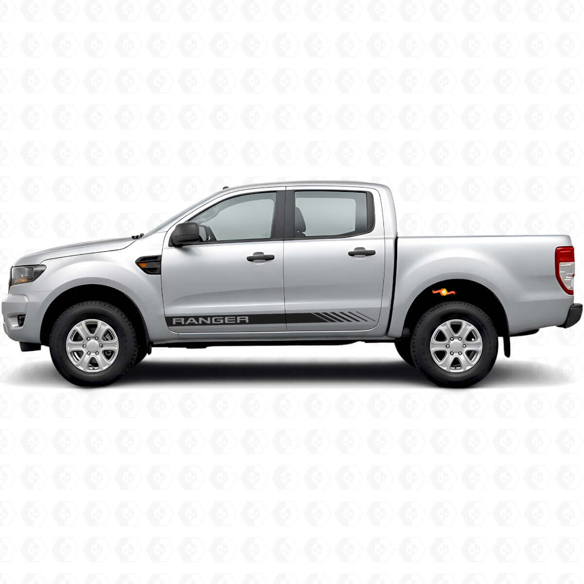 Kit Adesivi in Vinile con Strisce Porta Brandizzate per Musclecar Ranger 2019-23