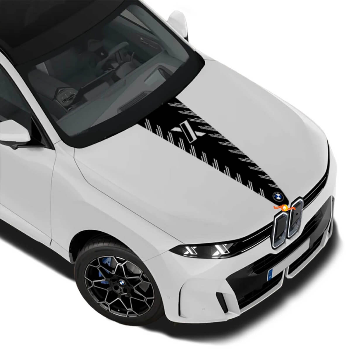 Adesivo in vinile a striscia centrale stile X per cofano BMW X5 G65