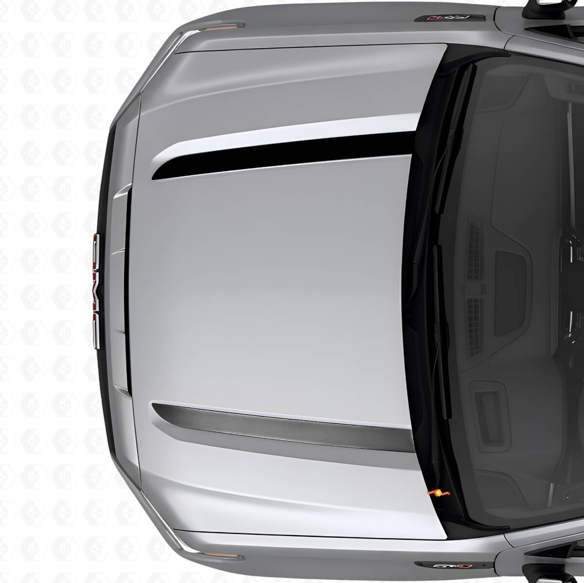 Set di Adesivi in Vinile a Doppie Strisce per Cofano per GMC Sierra 1500 AT4X 2026