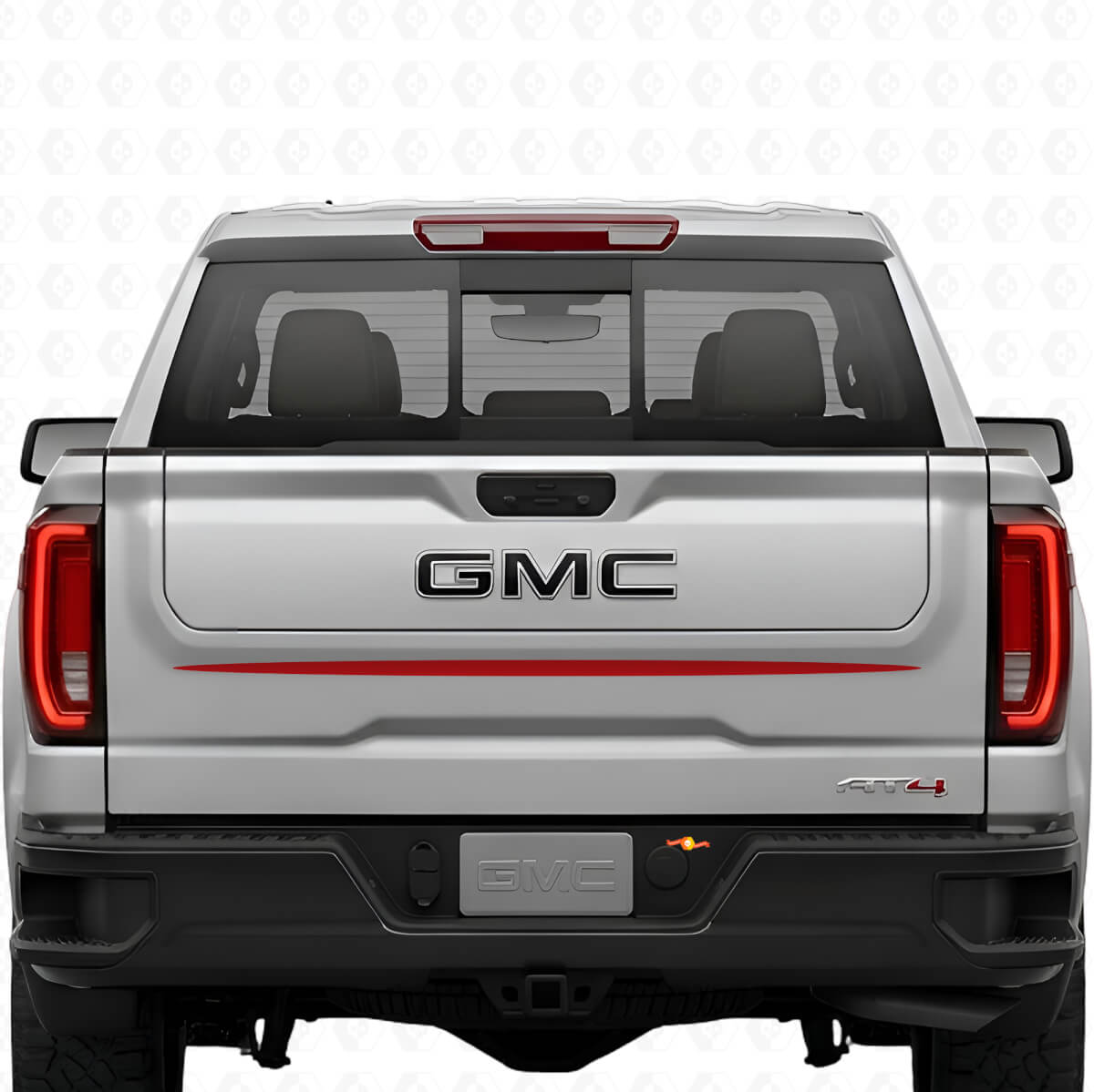 Strisce Adesive Per Portellone Posteriore Per GMC Sierra 1500 AT4X Adesivo in Vinile Per Grafica GMC Sierra
