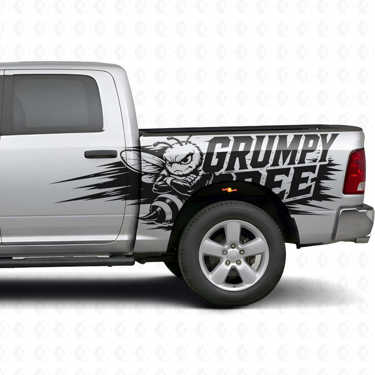 Kit Adesivi Laterali in Stile Splash Ape Brontolona per Camion Dodge Ram