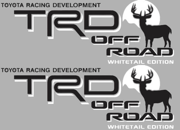 Adesivi Laterali TRD Off Road Whitetail Edition Deer per Toyota FJ Cruiser