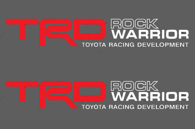 Set Adesivi Laterali in Vinile TRD Rock Warrior per Toyota FJ Cruiser