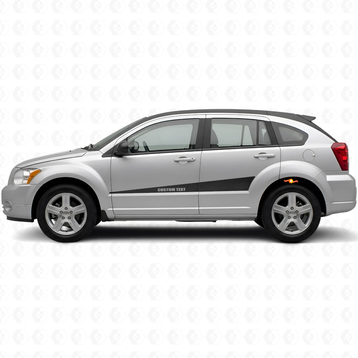 Kit di adesivi in vinile personalizzati con strisce laterali espandibili per Dodge Caliber 2007+