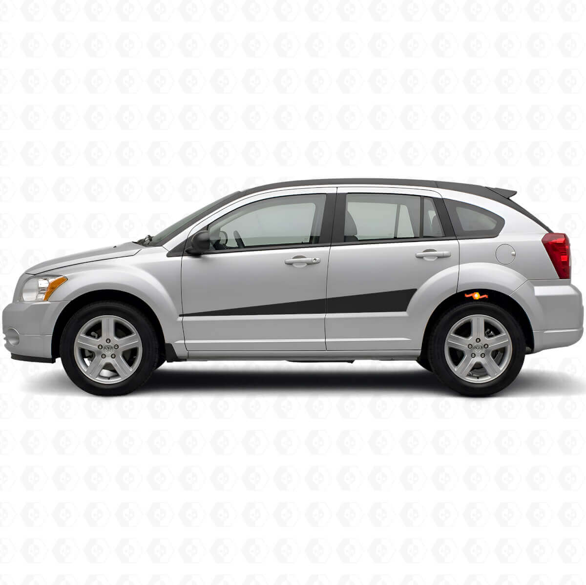 Kit di decalcomanie in vinile con strisce laterali espandibili per Dodge Caliber 2007+