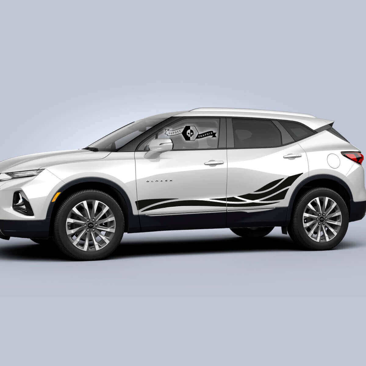 Kit adesivi in vinile Tribal Wave Side Stripes per Chevrolet Blazer