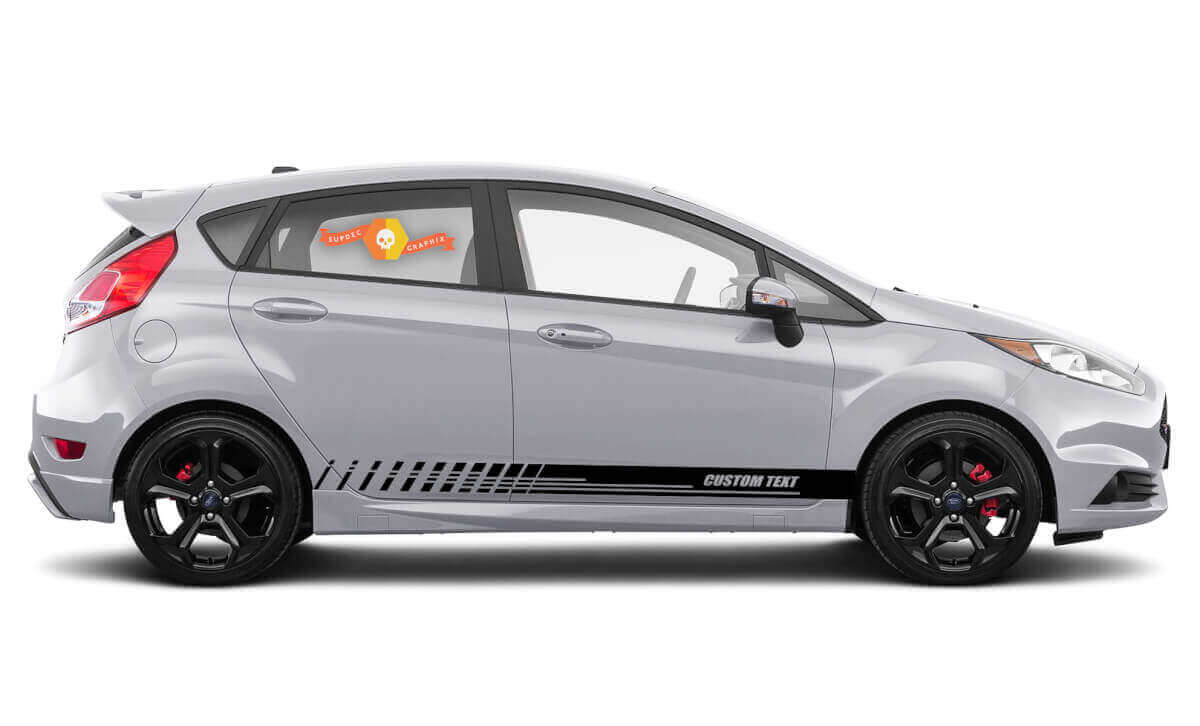 Kit adesivi in vinile strisce laterali porta stile racing per Musclecar Fiesta S