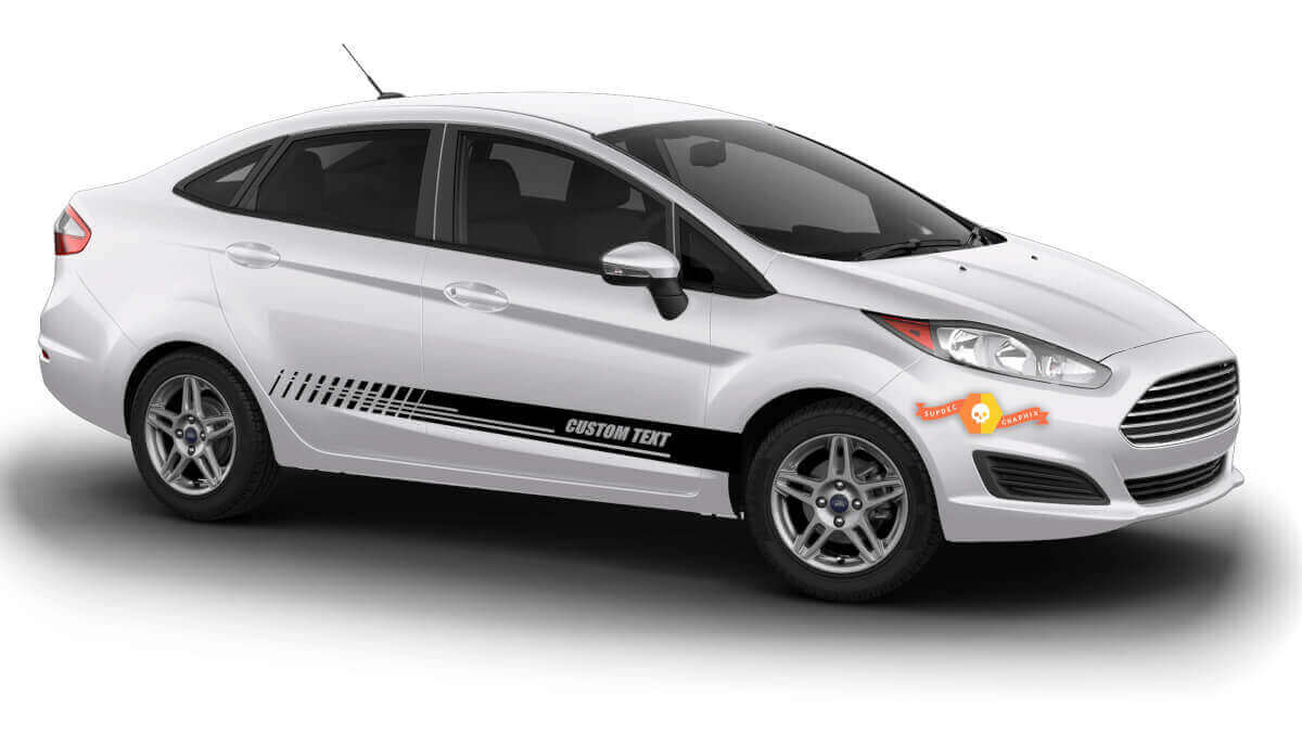 Kit Adesivi in Vinile a Strisce Laterali in Stile Racing per Musclecar Fiesta