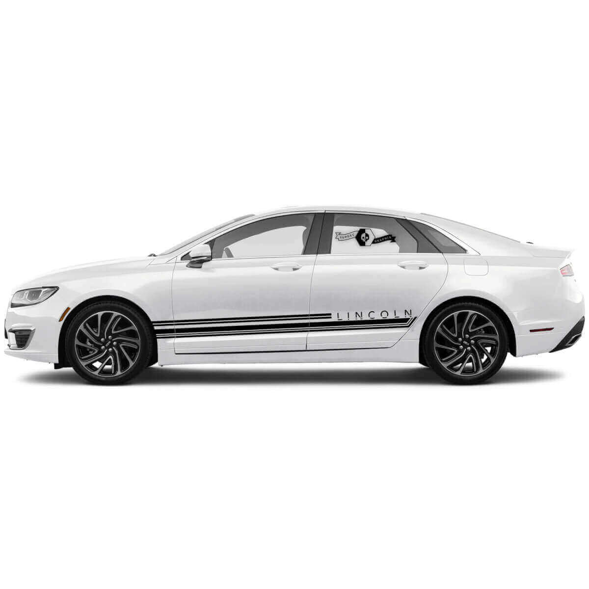 Kit di Adesivi in Vinile con Strisce Laterali Decorate per Lincoln MKZ