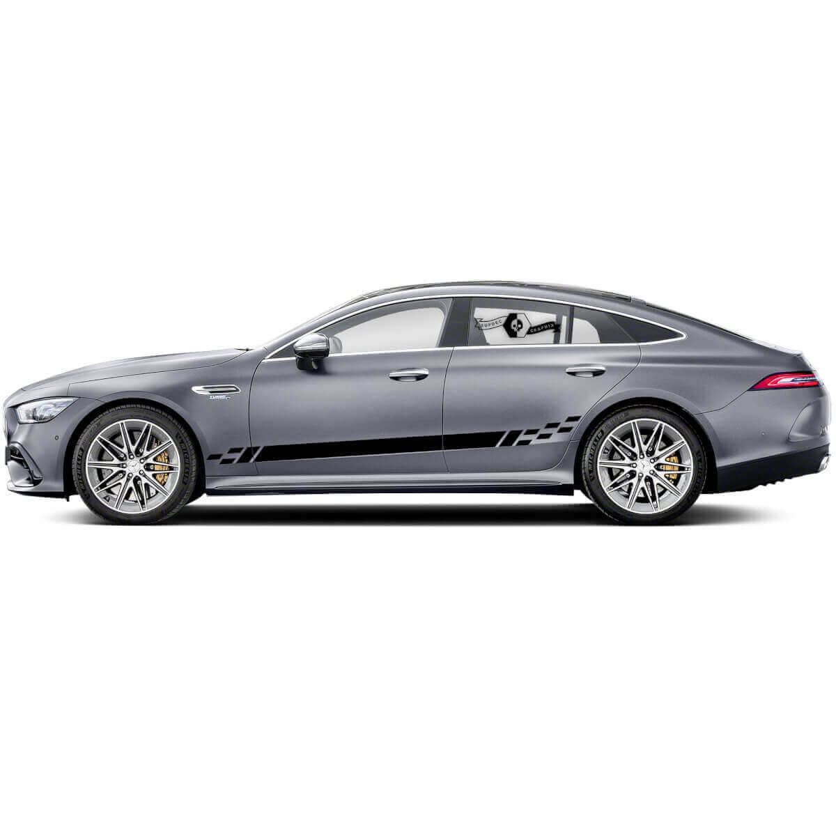 Kit di Adesivi in Vinile con Strisce Laterali Decorate per Mercedes Benz AMG GT3