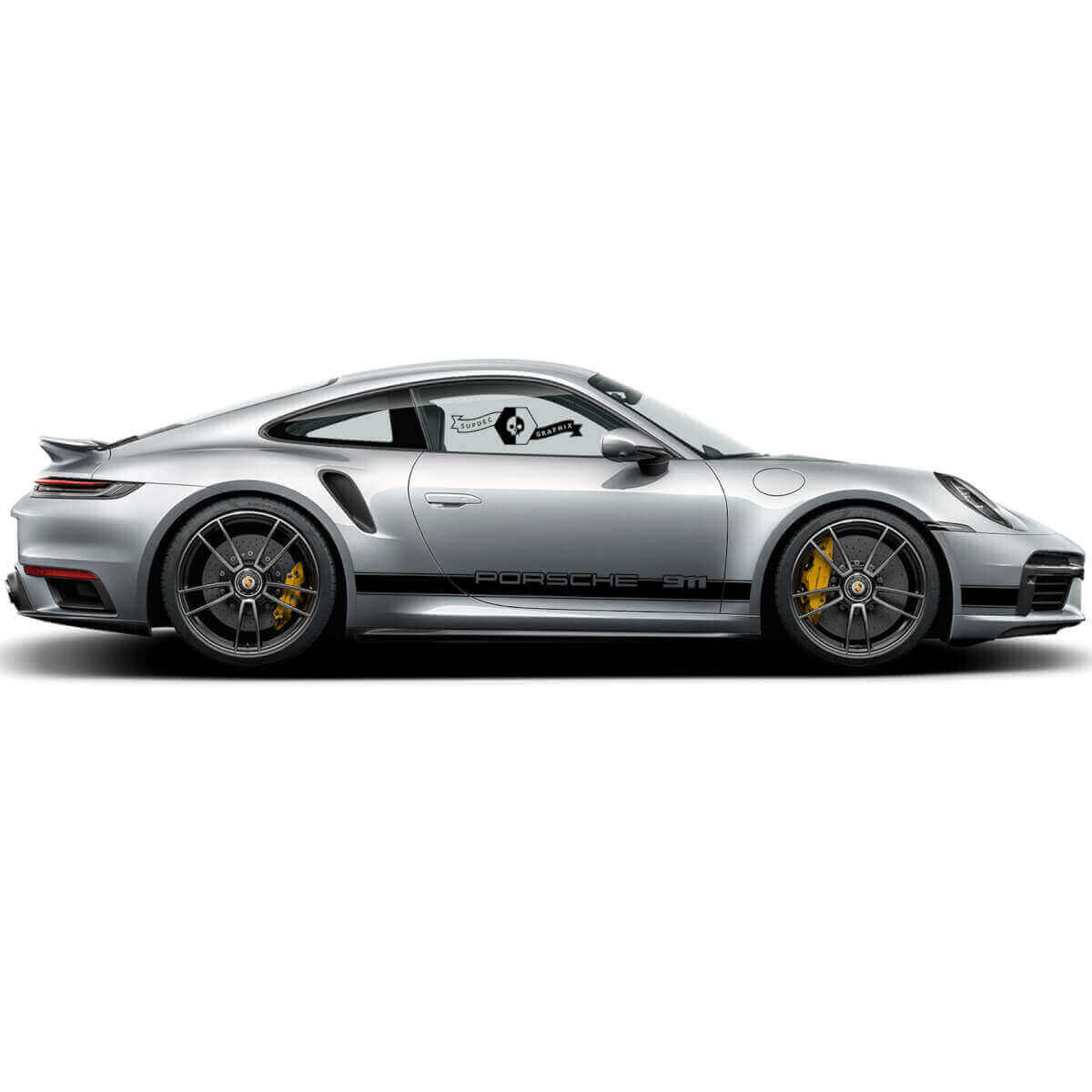 Kit di Adesivi Laterali a Strisce Brandizzate per Porsche 911 Turbo S