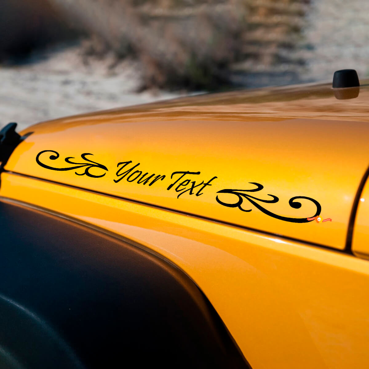 Adesivi in vinile decorativi per cofano laterale per Jeep Wrangler