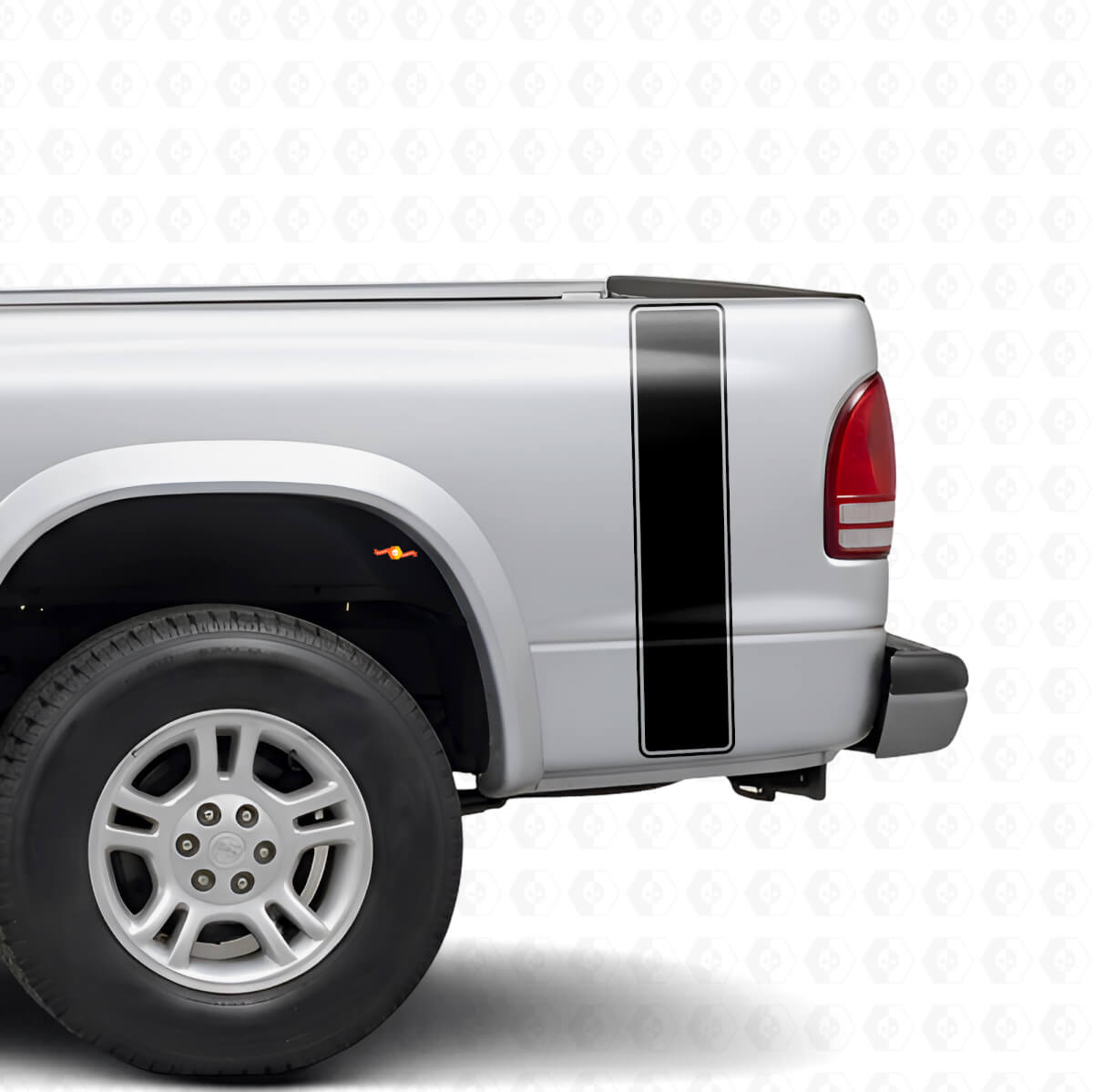 Kit di Adesivi in Vinile a Strisce per Laterale Posteriore per Dodge Dakota 1997+