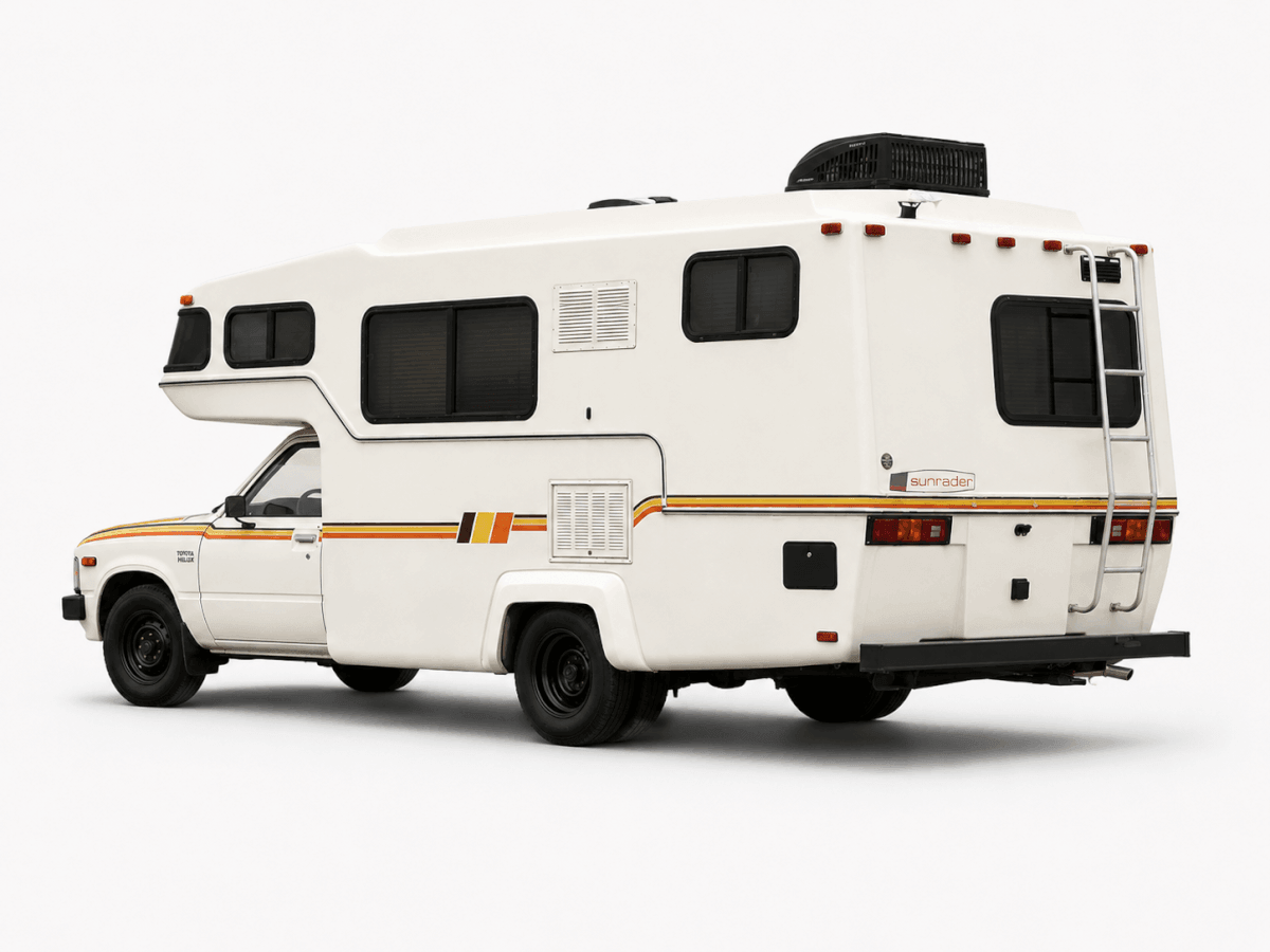 Kit di Adesivi in Vinile con Strisce Laterali Retro a 3 Colori per Toyota Sunrader RV