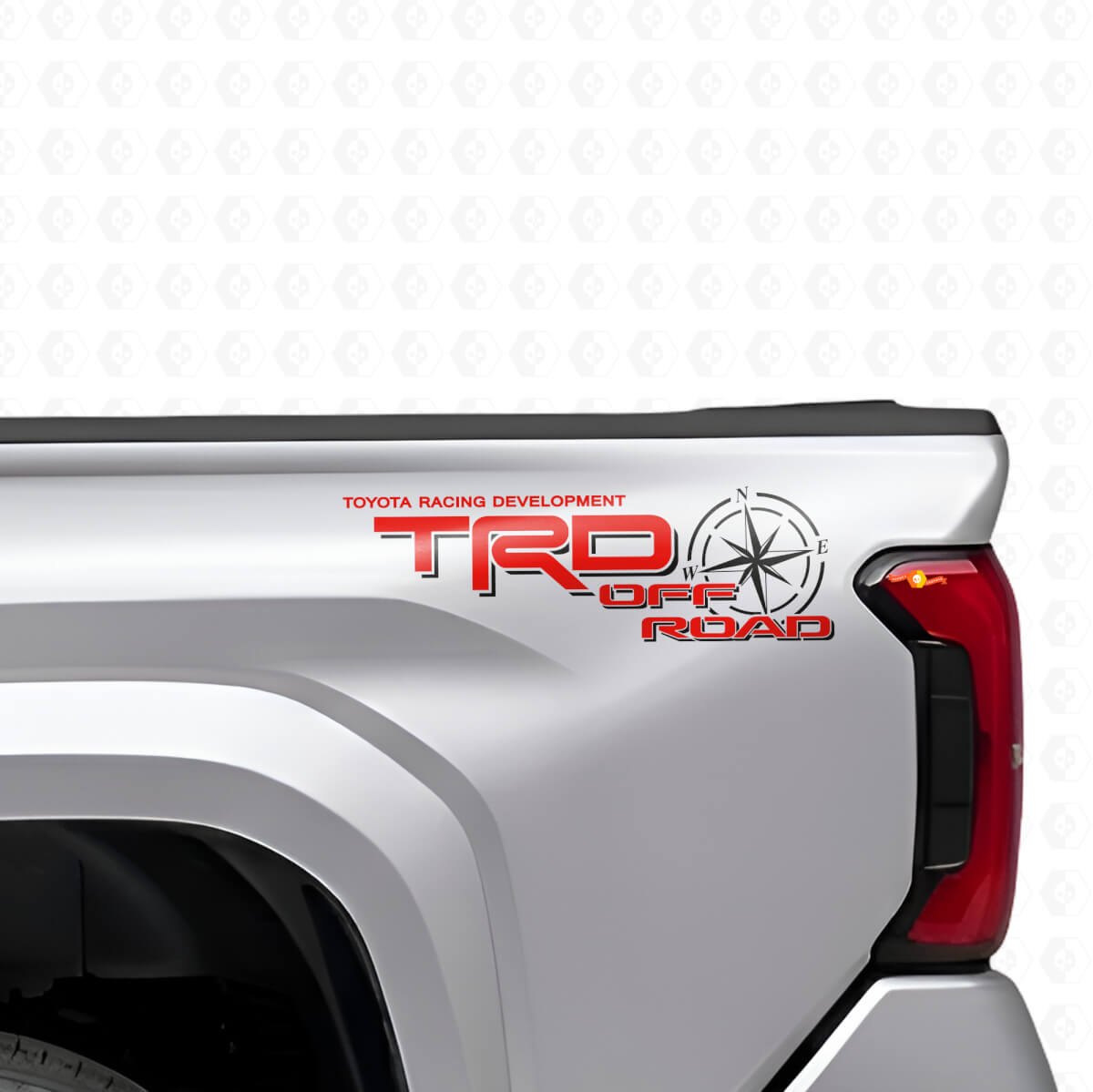 Adesivi Laterali in Vinile TRD Off Road Compass per Toyota Tacoma