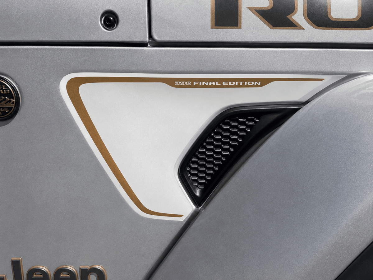 392 Final Edition Kit Adesivi in Vinile per Presa d'Aria Parafango per Jeep Wrangler Rubicon