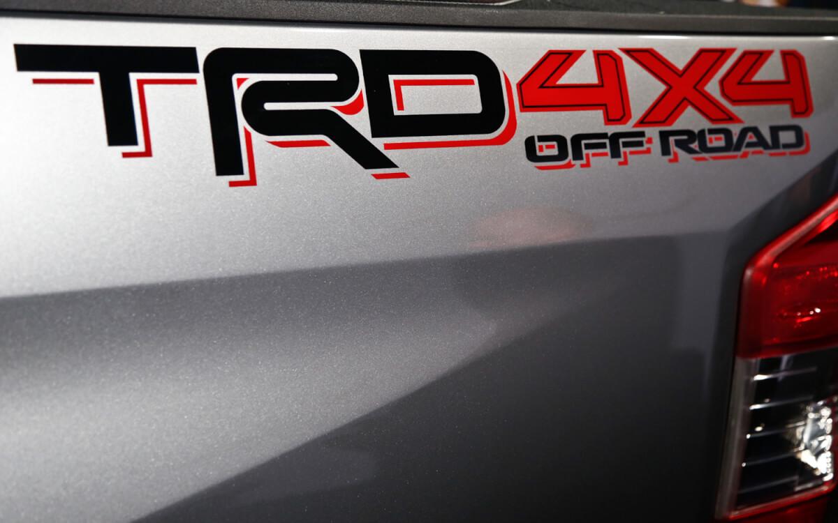 Kit di Adesivi in Vinile per Cassone Fuoristrada 4x4 Stile TRD per Toyota Tacoma