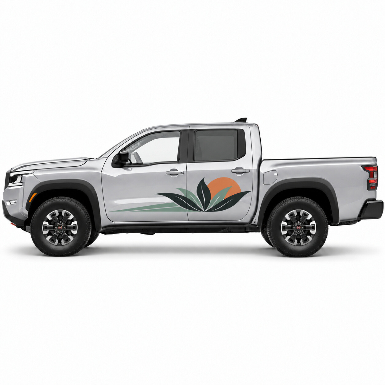 Adesivo in Vinile Solstice Deserto Sole Agave per Porta Laterale Nissan Frontier