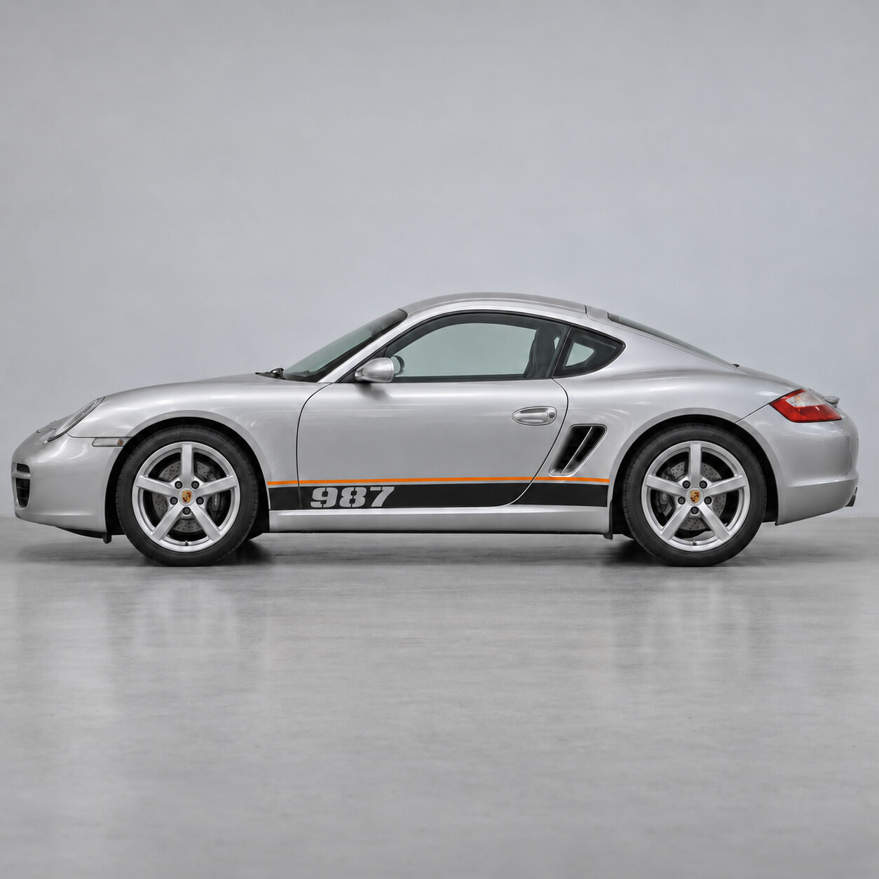 Kit di Adesivi Laterali in Vinile Stencil Lane 987 per Porsche Cayman 987 Coupé 2006