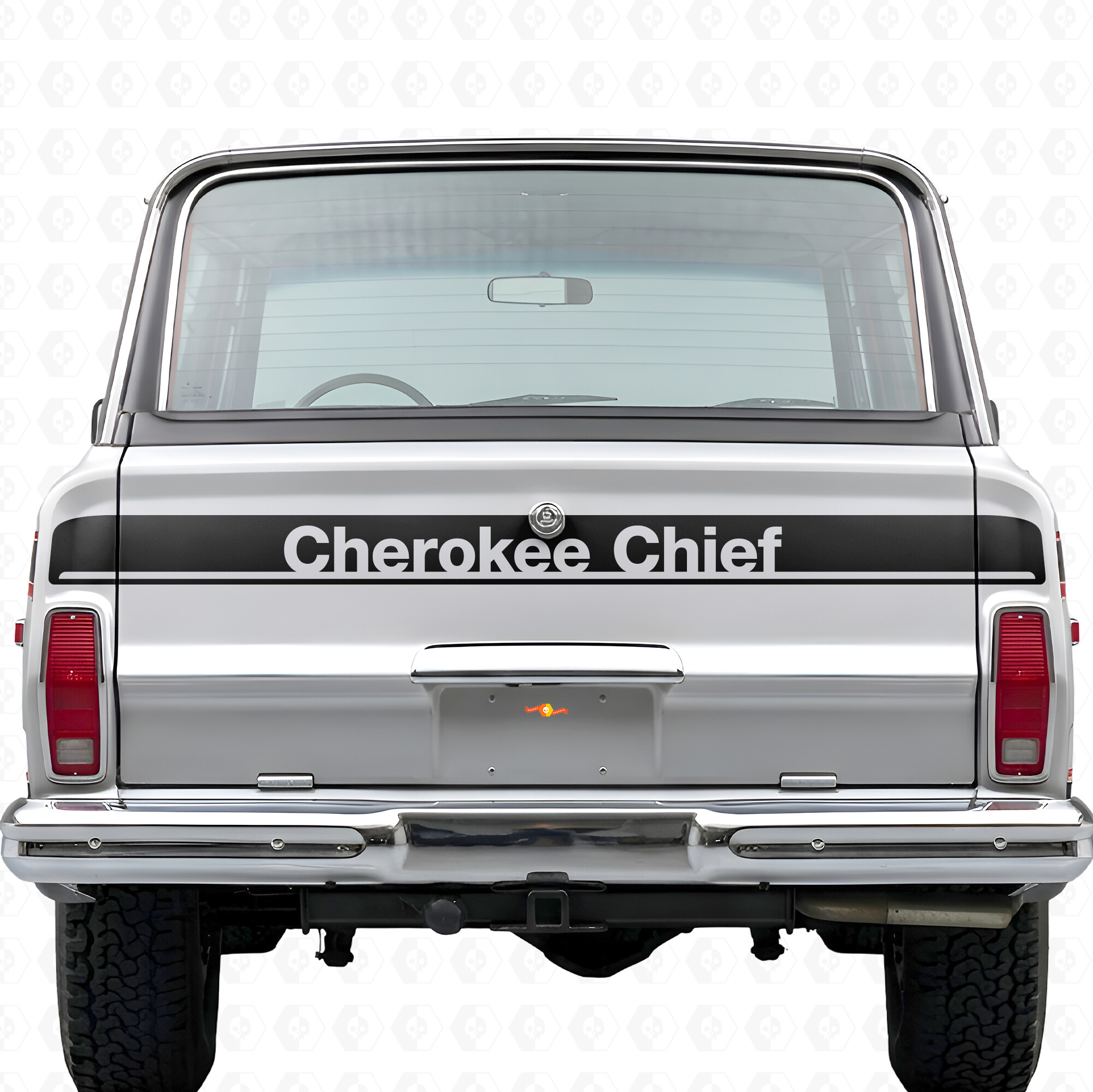 Adesivo in Vinile per Portellone Cherokee Chief per Jeep Cherokee 1981-83