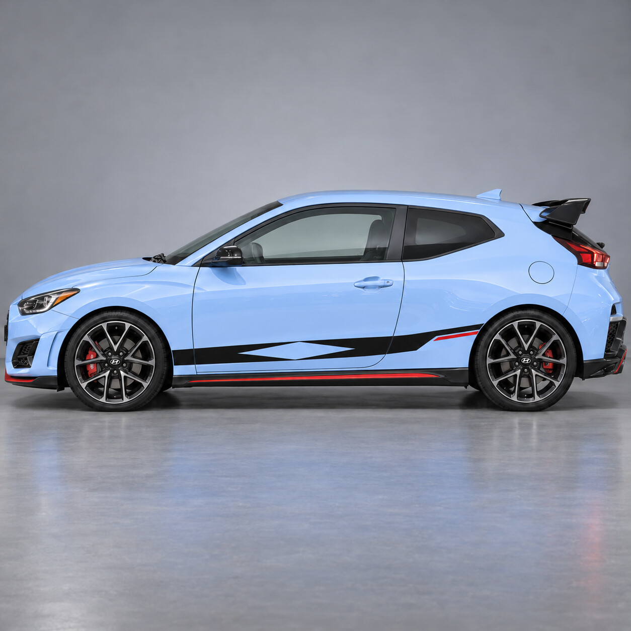 Adesivo in Vinile Diamond Kick Side per Hyundai Veloster N