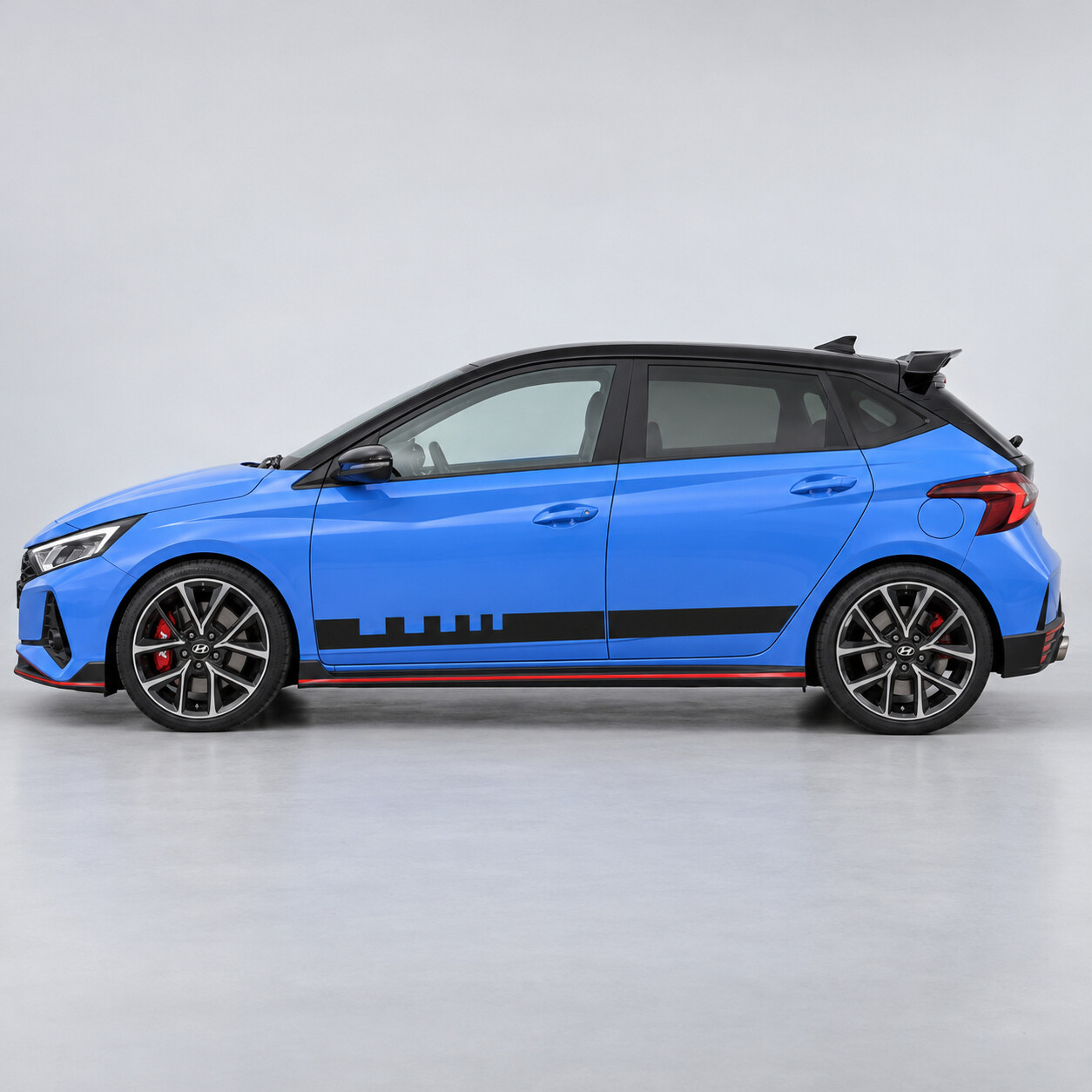 Adesivo vinile laterale a denti Pit Lane per Hyundai i20 N BC3 2021-2024
