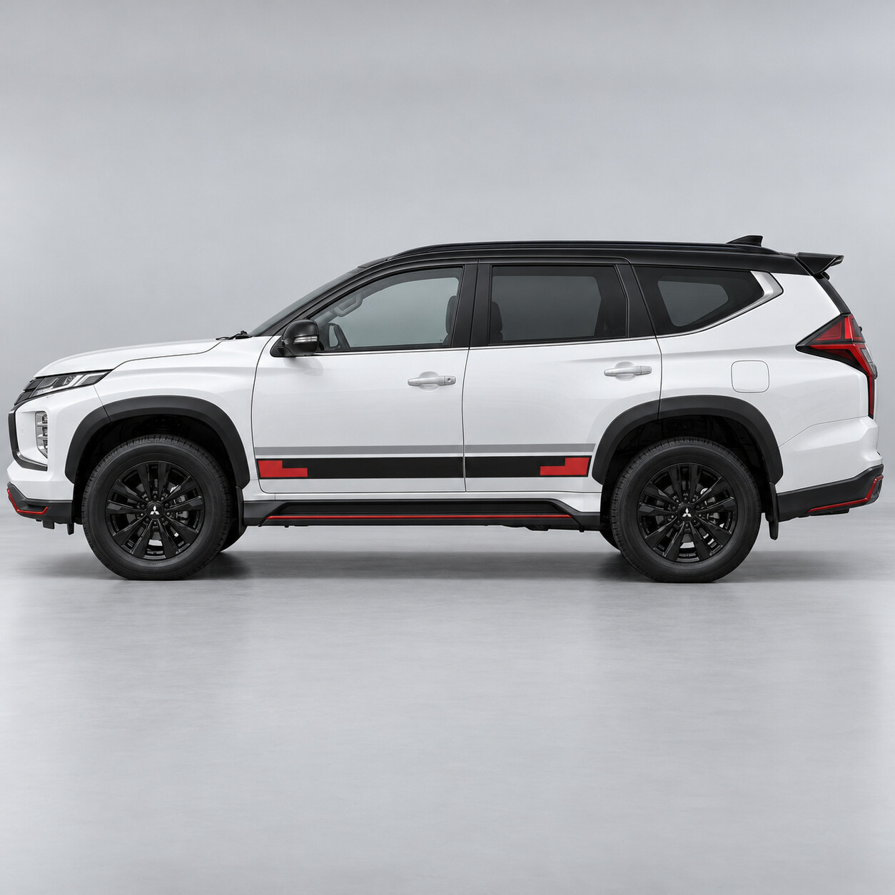Adesivo in Vinile per Passo Cintura Rally per Mitsubishi Pajero Sport 2019-2024 Restyling