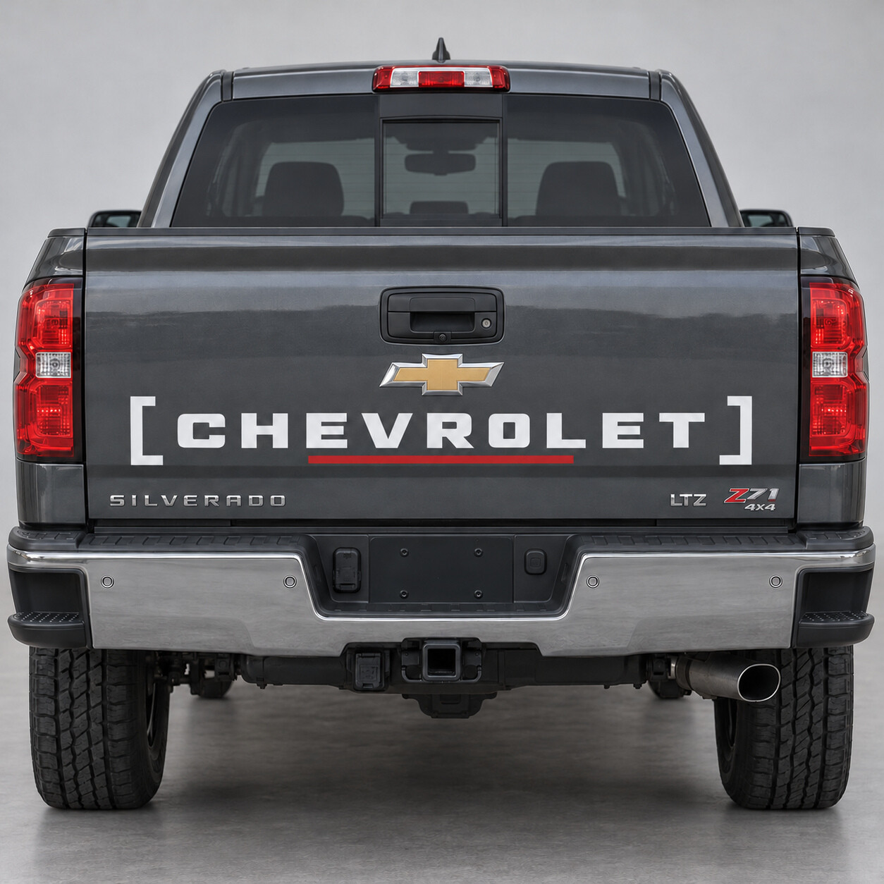 Tipo Staffa Adesivo in Vinile per Portellone 1500 per Chevrolet Silverado 2018