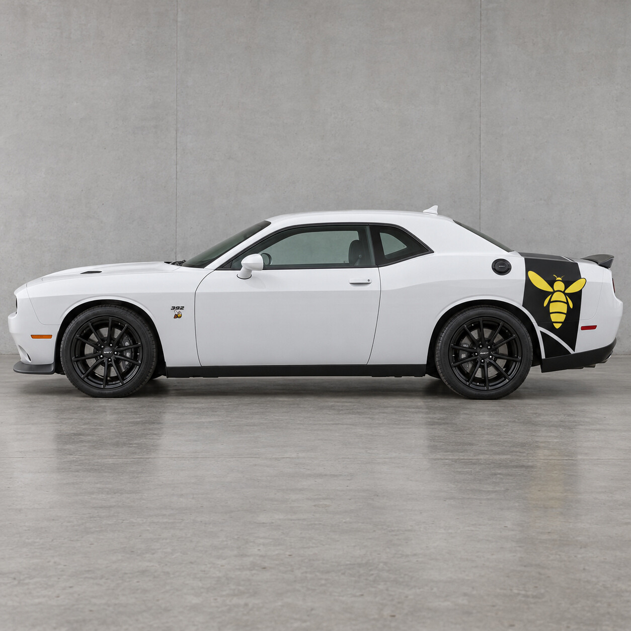 Adesivo in Vinile a Fascia Stretta con Ala Posteriore Laterale per Bagagliaio per Dodge Challenger 2023