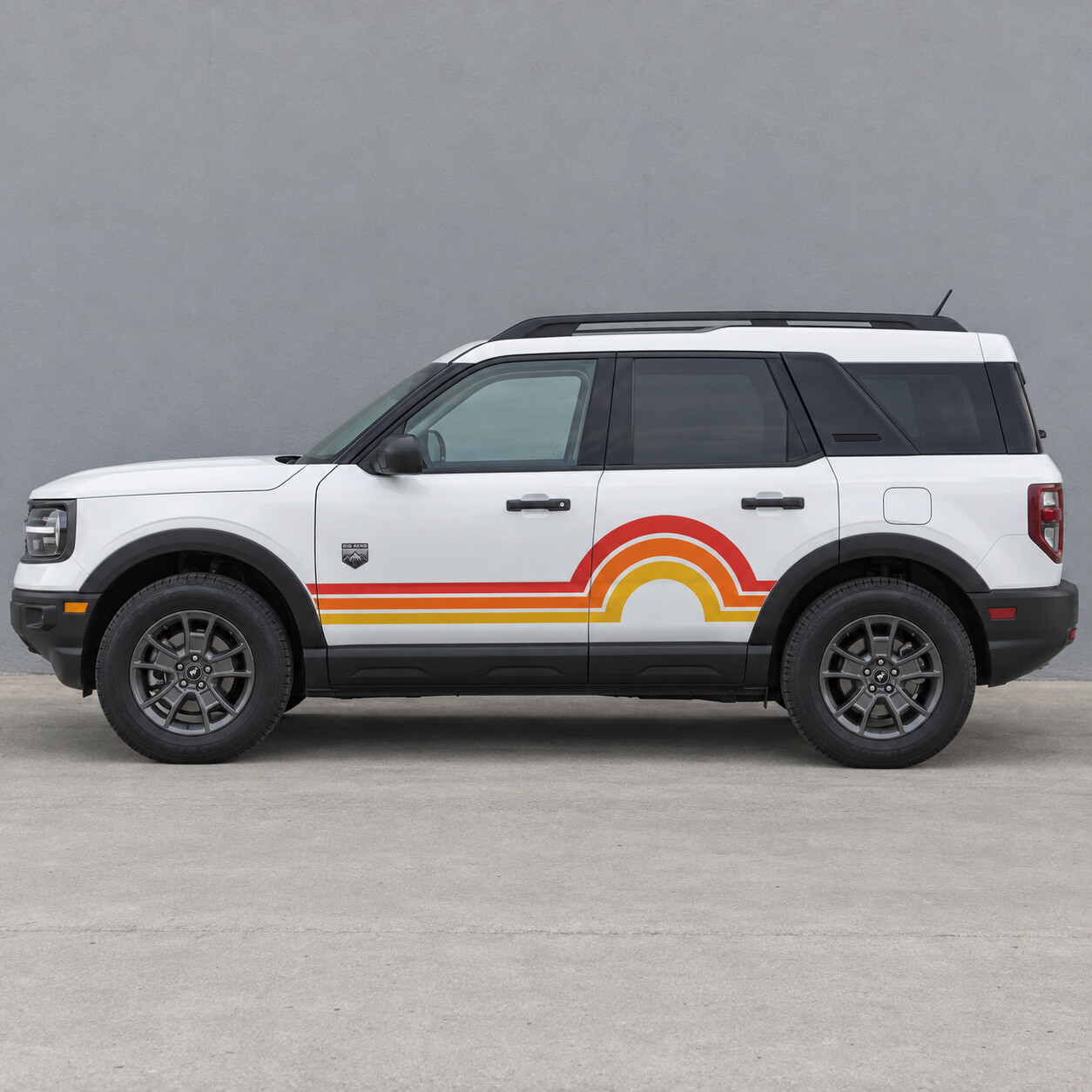 Adesivo in vinile laterale Sunset Disc Big Bend per Ford Bronco Sport 2024