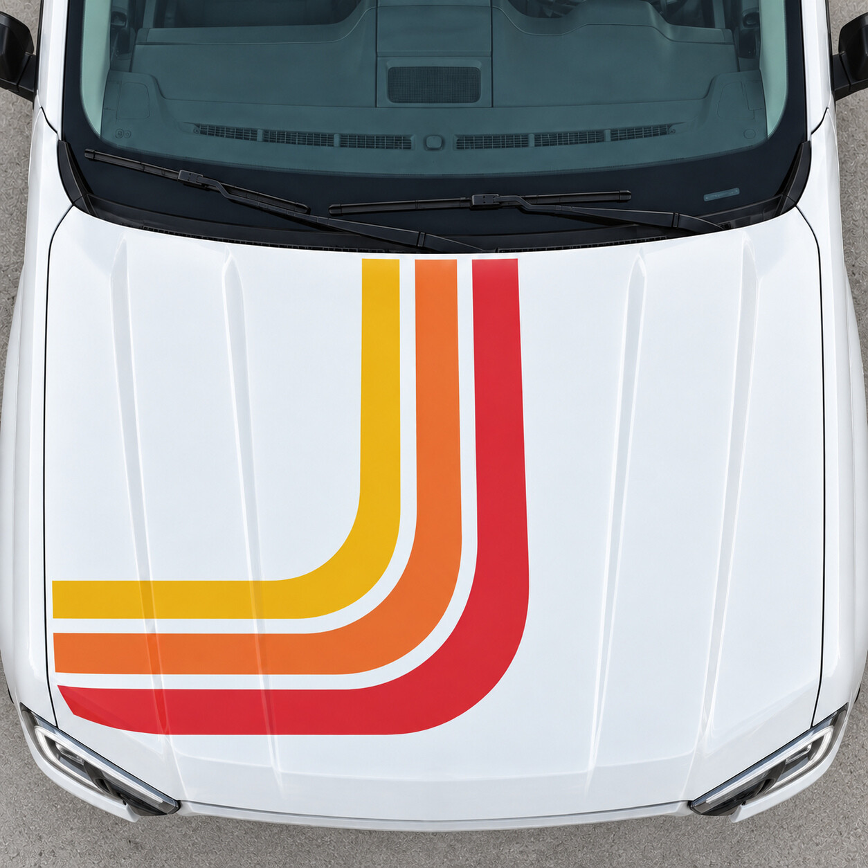 Adesivo in Vinile per Cofano con Ventola Retrò LARIAT per Ford Ranger 2024